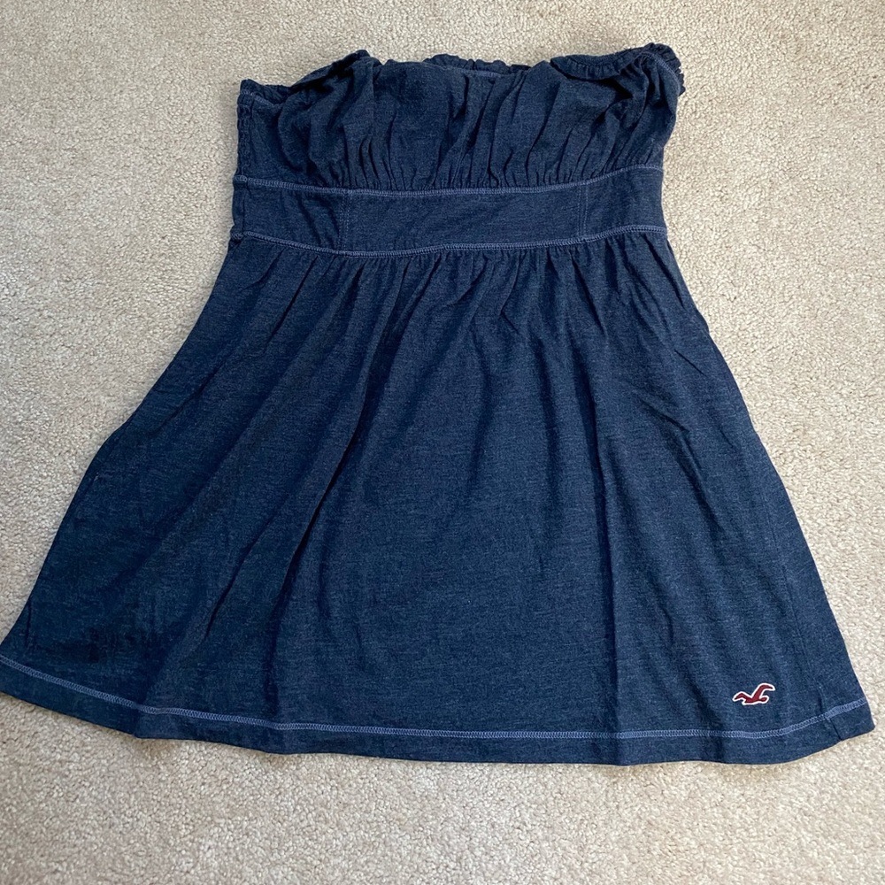 Flowy strapless top